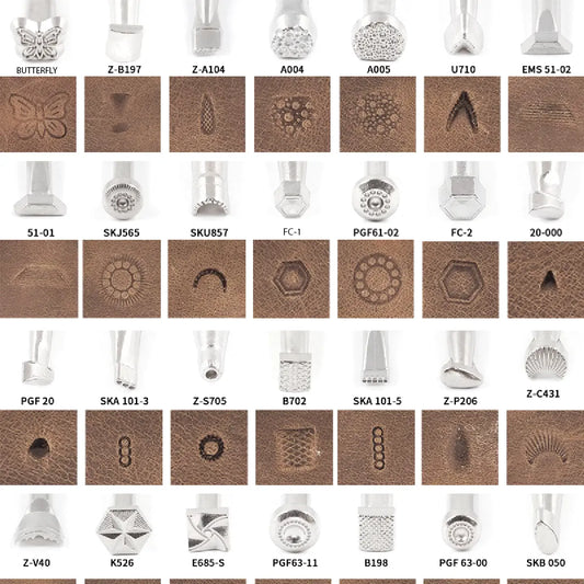 Individual Leather Tooling Stamps.