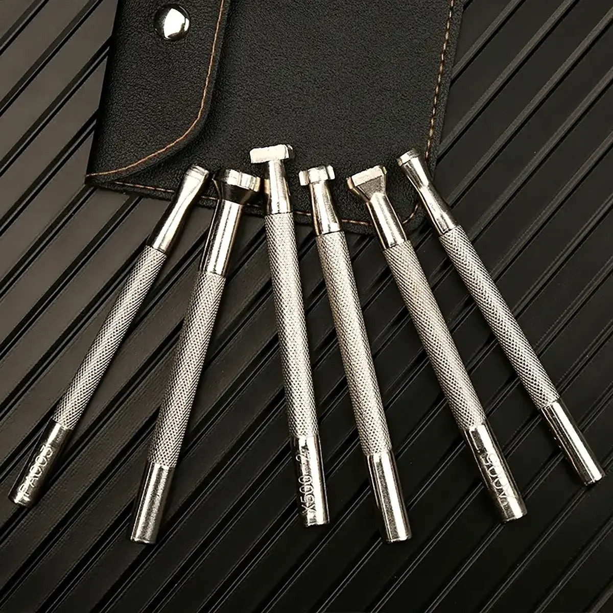 Leather Tooling 6 Piece Stamp Set