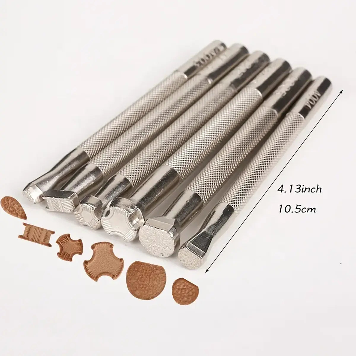 Leather Tooling 6 Piece Stamp Set.