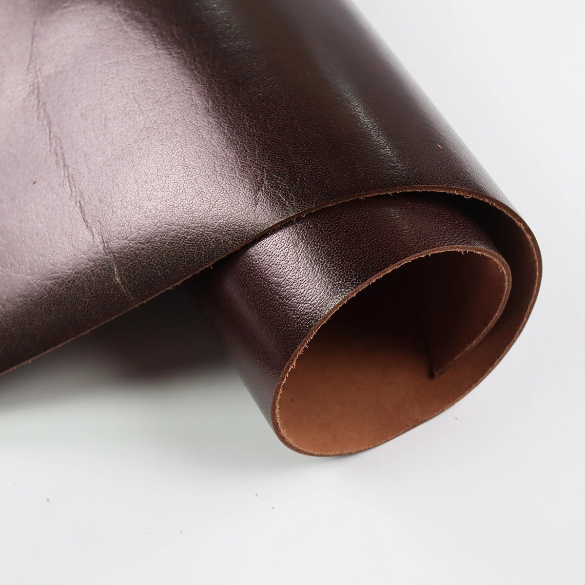 Buffalo Calf Cabernet 3-4oz Leather Pieces
