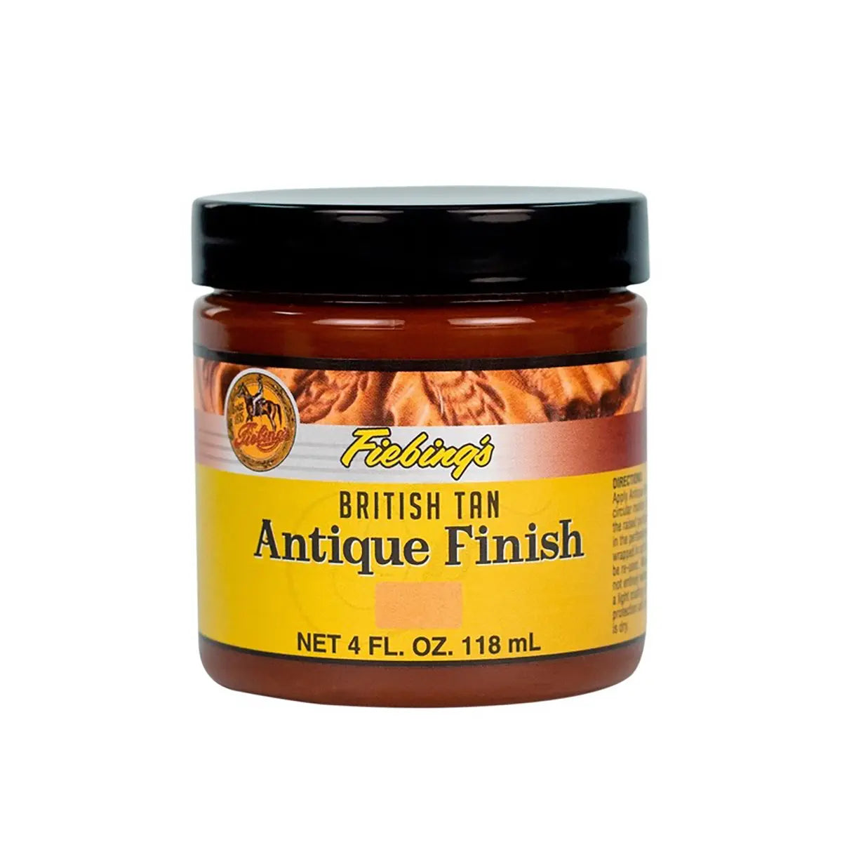Fiebings Antique Finish 4 Ounce Bottle, British Tan.