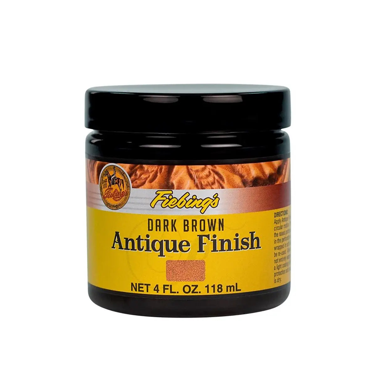 Fiebings Antique Finish 4 Ounce Bottle, Dark Brown.