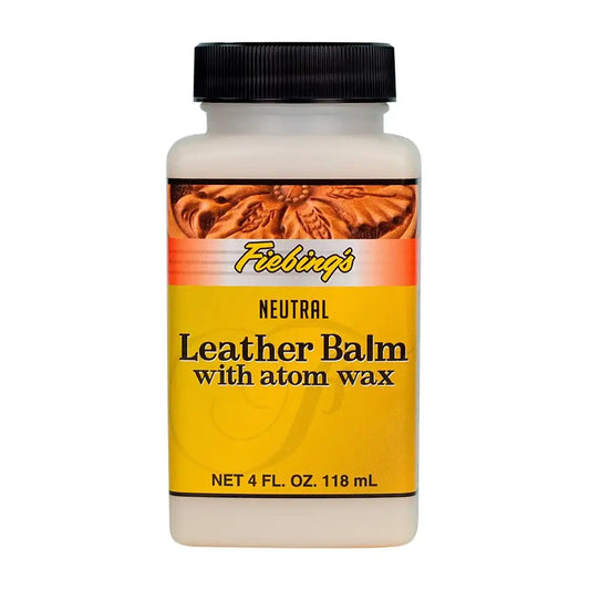 Fiebings Leather Balm with Atom Wax 4 Ounce Bottle.