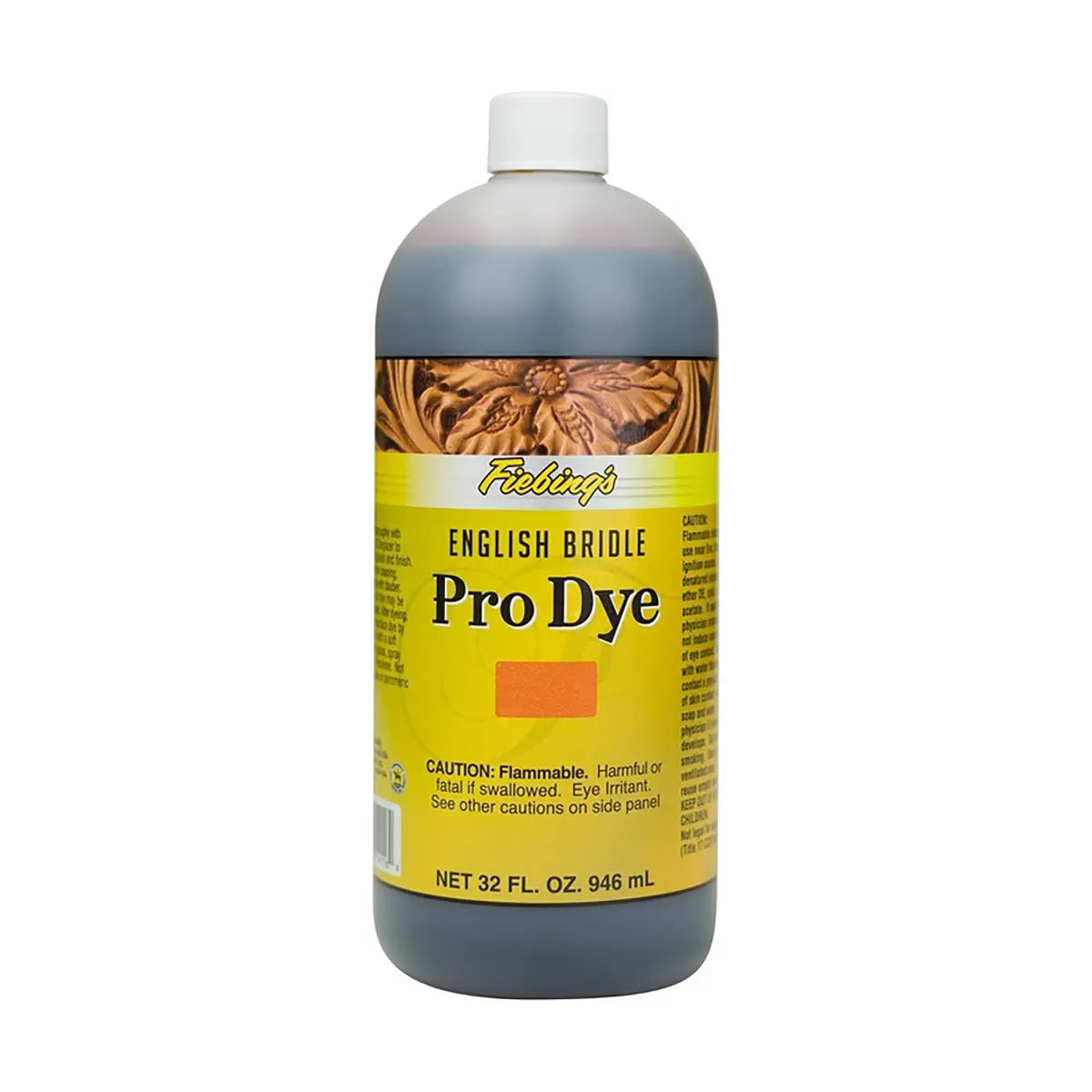 Fiebings Pro Dye 32 Ounce Bottle, English Bridle.