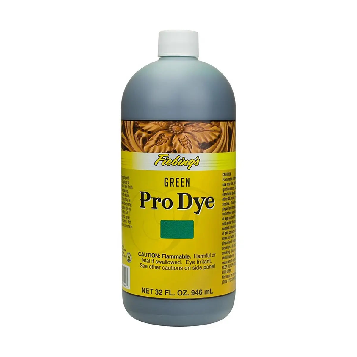 Fiebings Pro Dye 32 Ounce Bottle, Green.