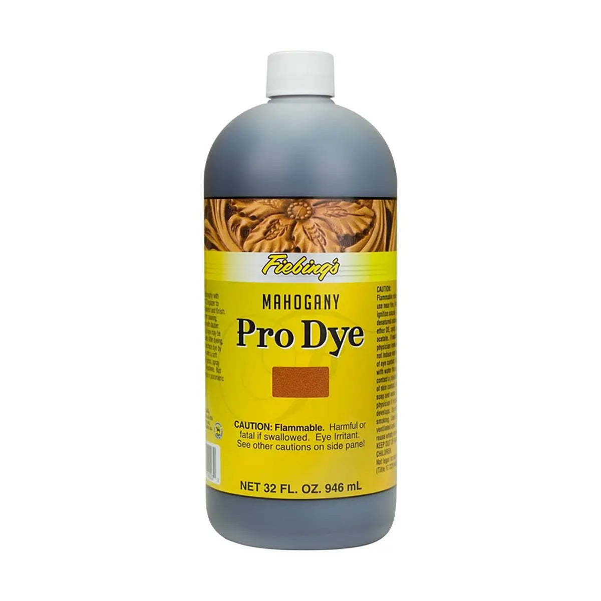 Fiebings Pro Dye 32 Ounce Bottle, Mahogany.