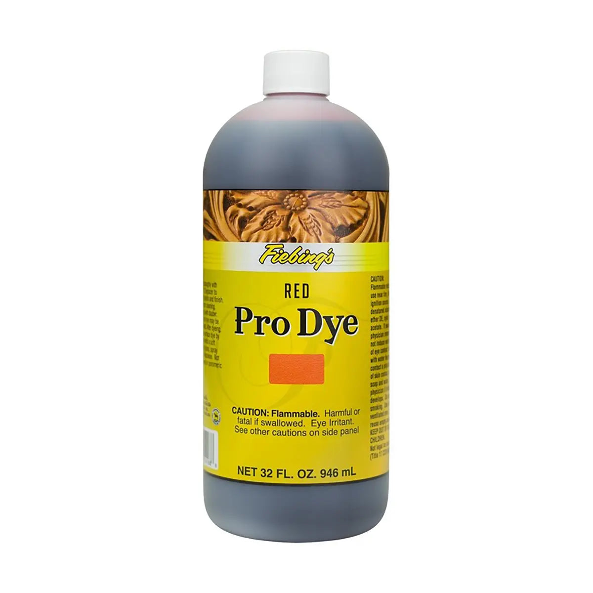 Fiebings Pro Dye 32 Ounce Bottle, Red.