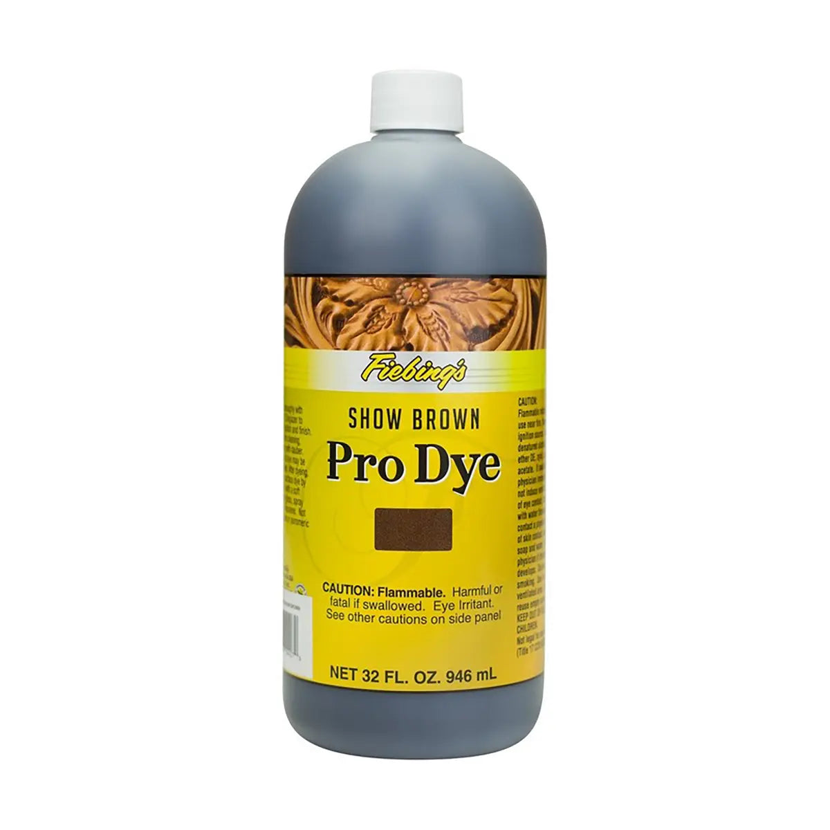 Fiebings Pro Dye 32 Ounce Bottle, Show Brown.