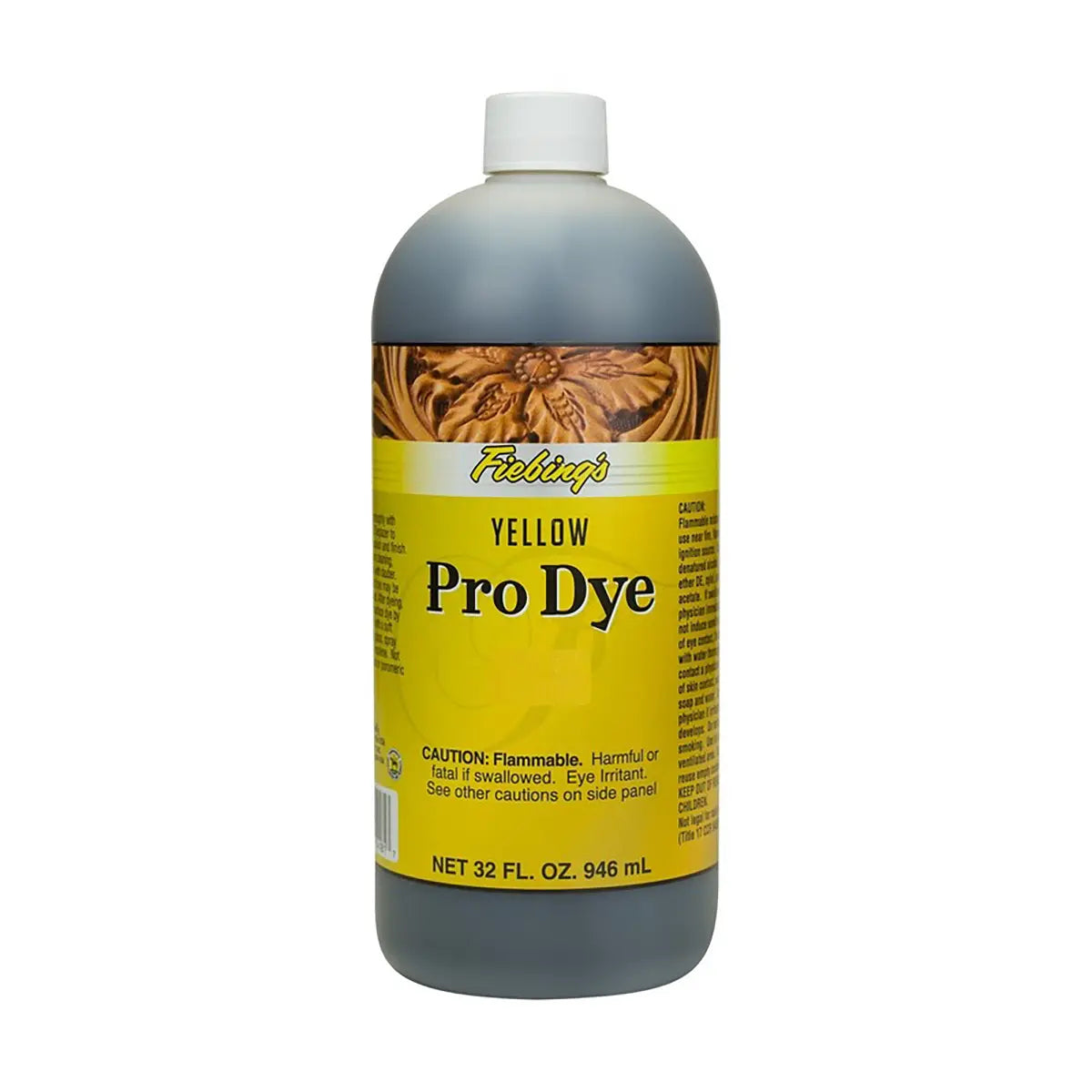 Fiebings Pro Dye 32 Ounce Bottle, Yellow.