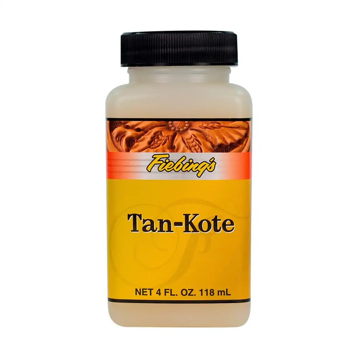 Fiebings Tan Kote 4 Ounce Bottle.
