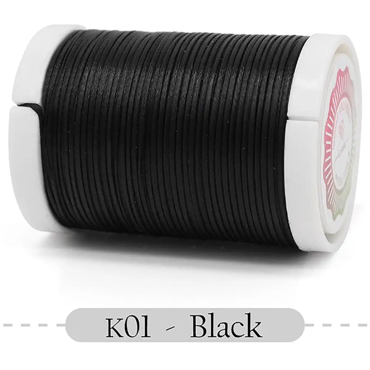 Flat Waxed Thread 0.8mm Polyester 80m