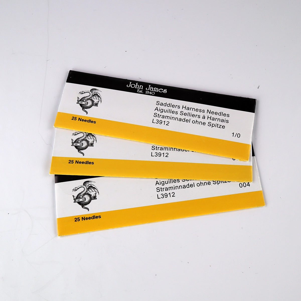 John James Saddlers Harness Needles 5 pack.