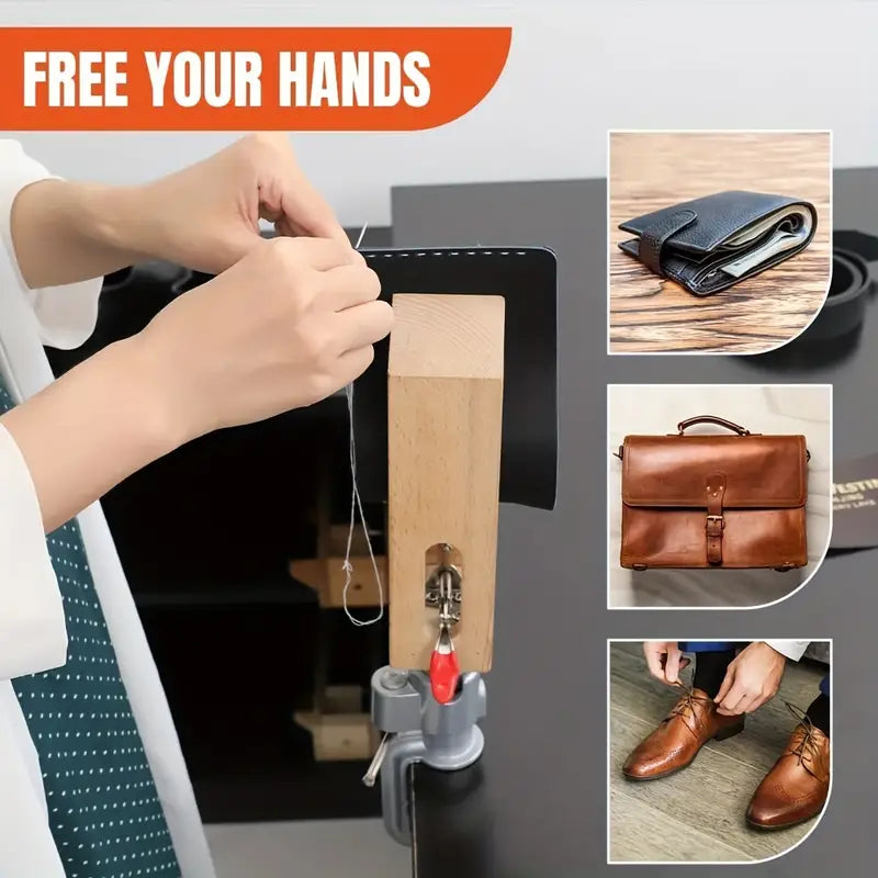 Leather Stitching Pony with Ball Mount