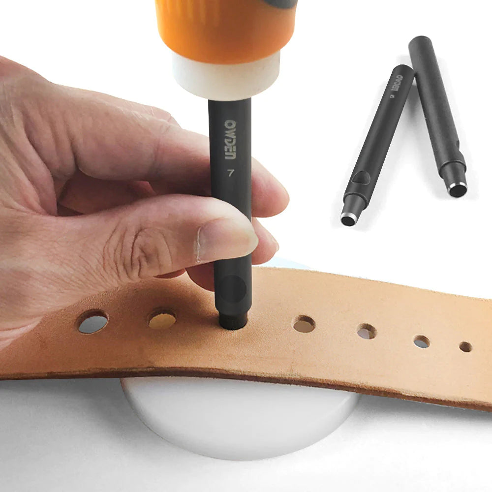 Owden Leather Hole Punch Set 6 Pieces 1-5mm.