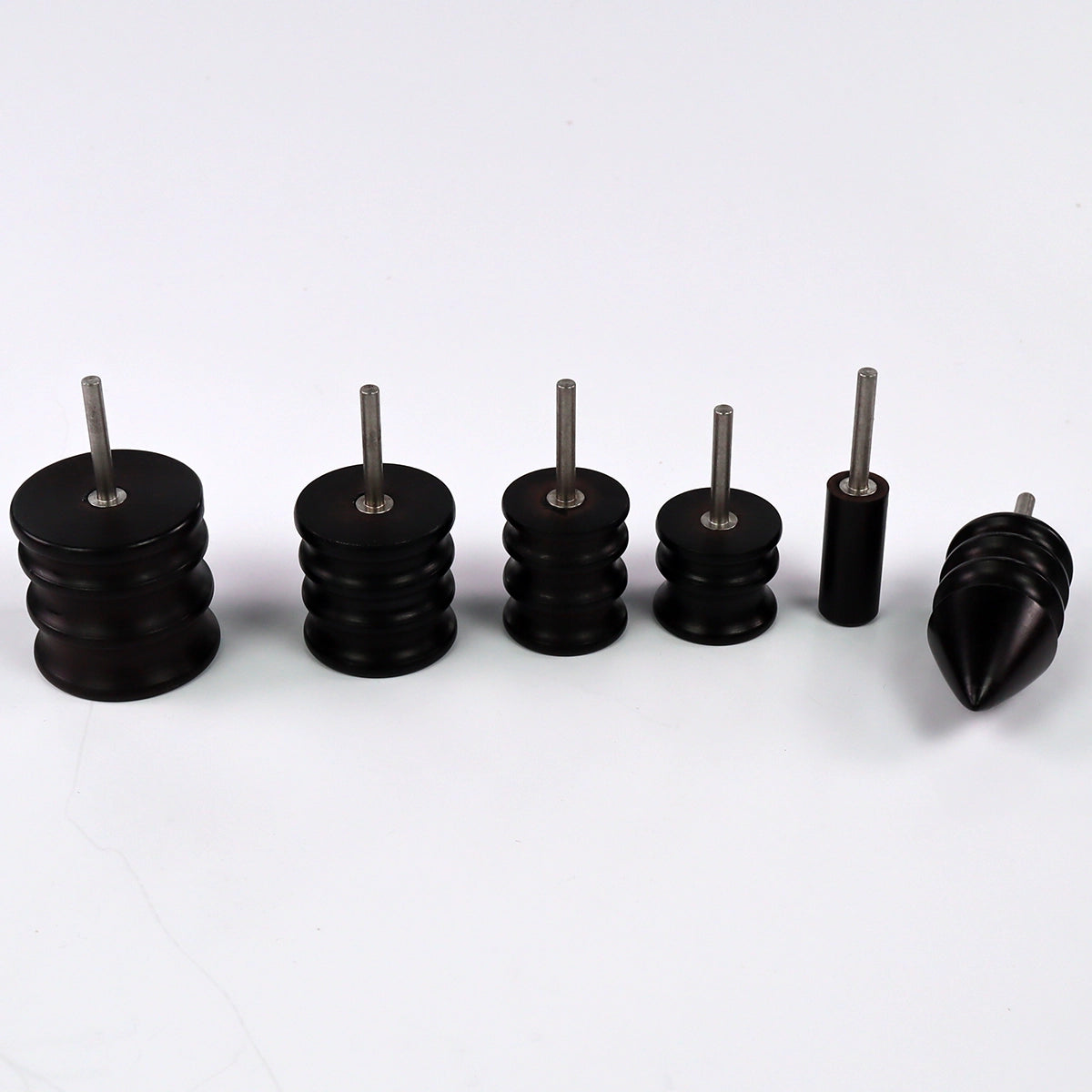 Rotary Tool Burnisher Set 6 Pieces for Leather Edge Finishing.