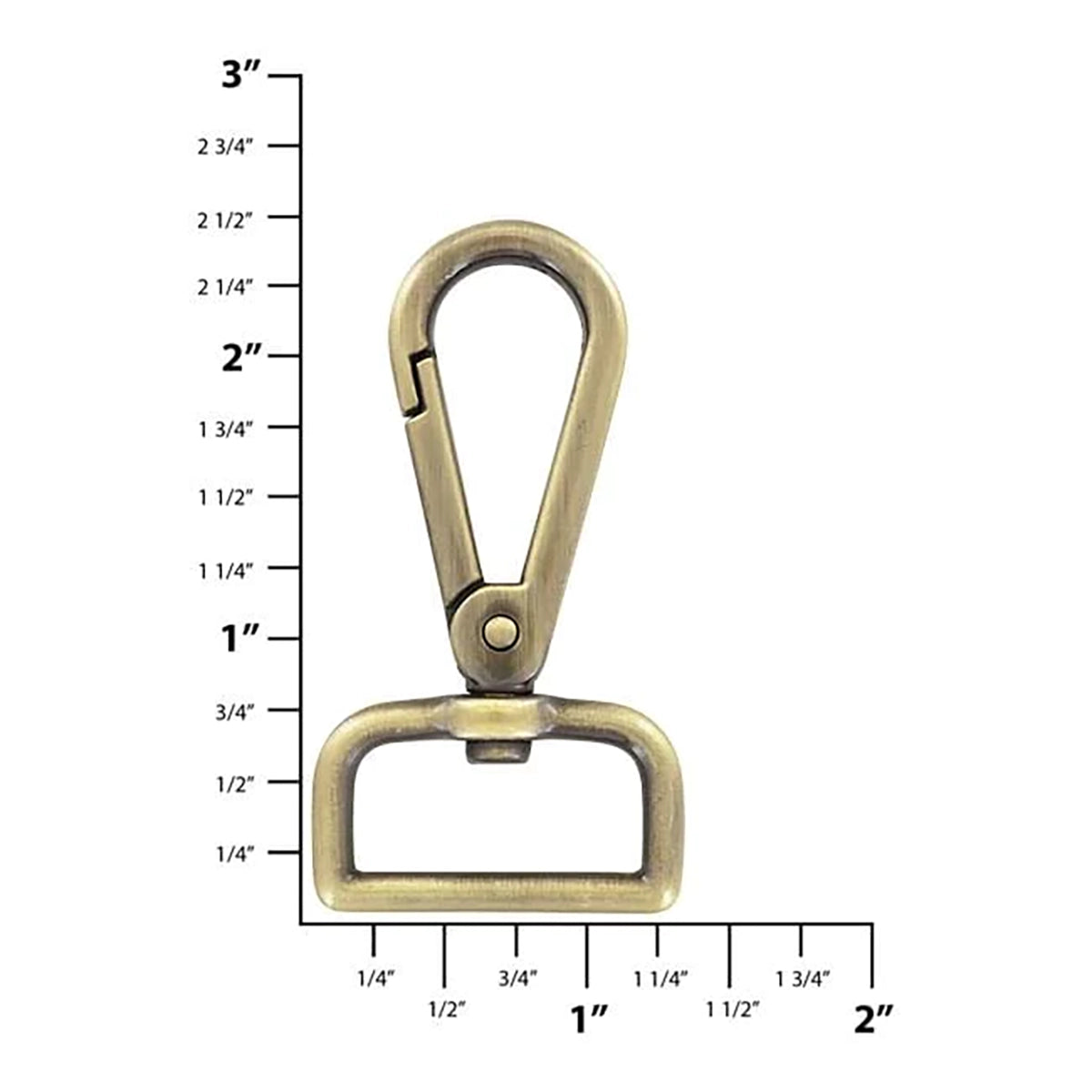 Antique Brass Swivel Snap 1 Inch.