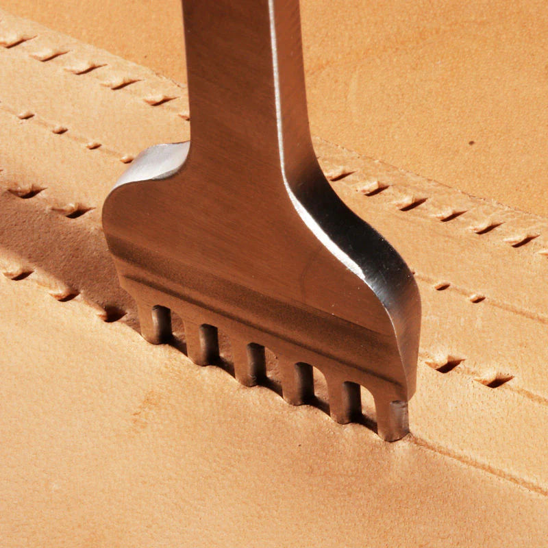 Wuta Polished Stitching Chisel Punch Set 4mm.