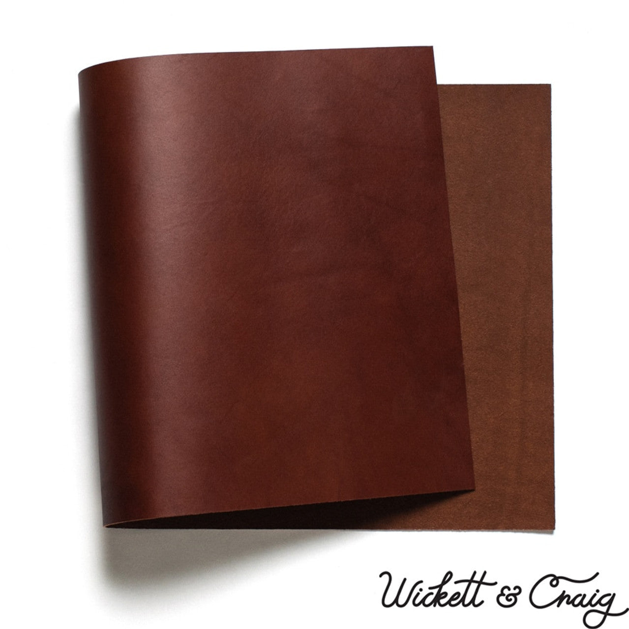 Medium Brown Wicket & Craig English Bridle Leather 2-3oz Panel.