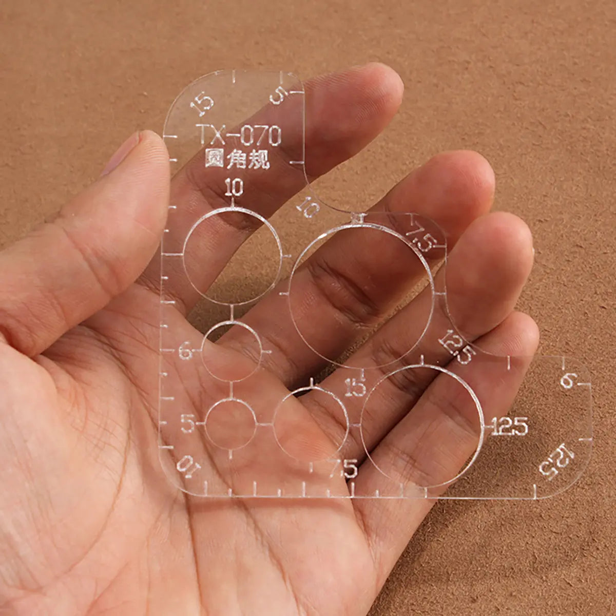 Acrylic Corner Radius and Circle Template.