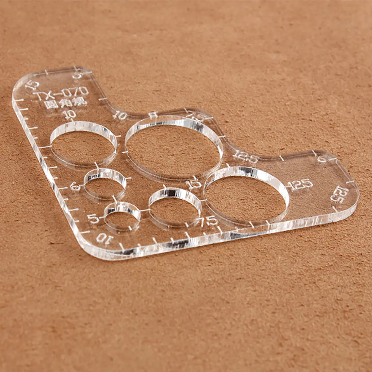 Acrylic Corner Radius and Circle Template.