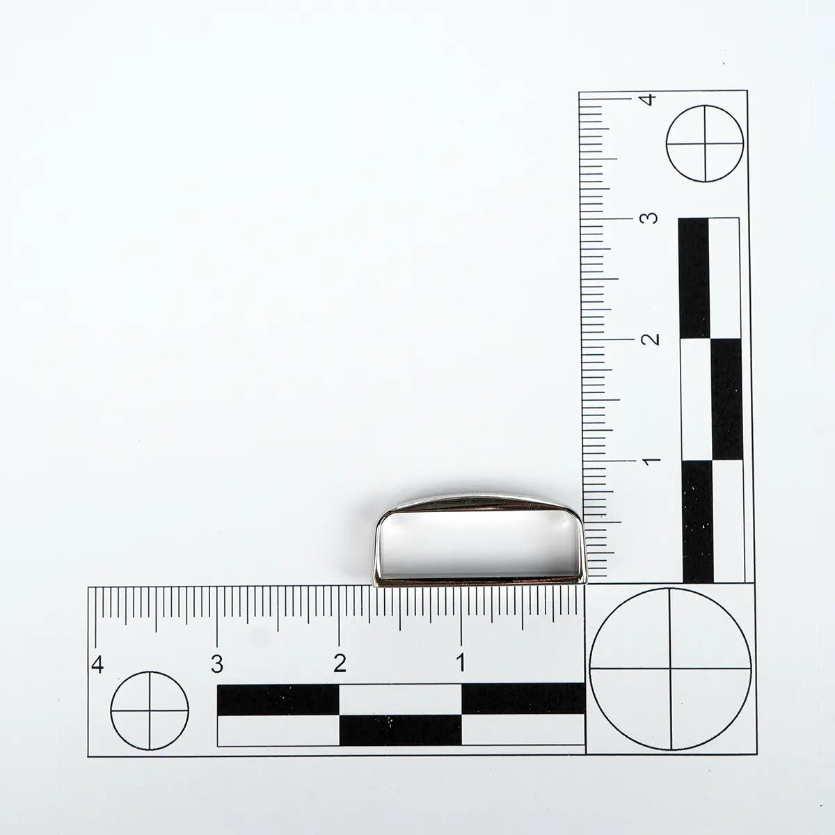 Nickel Western 1 1-2 Inch Belt Loop.