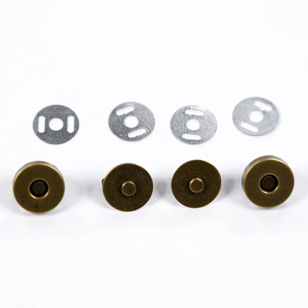 2 pack of Antique Brass Magnetic Snap 14mm.