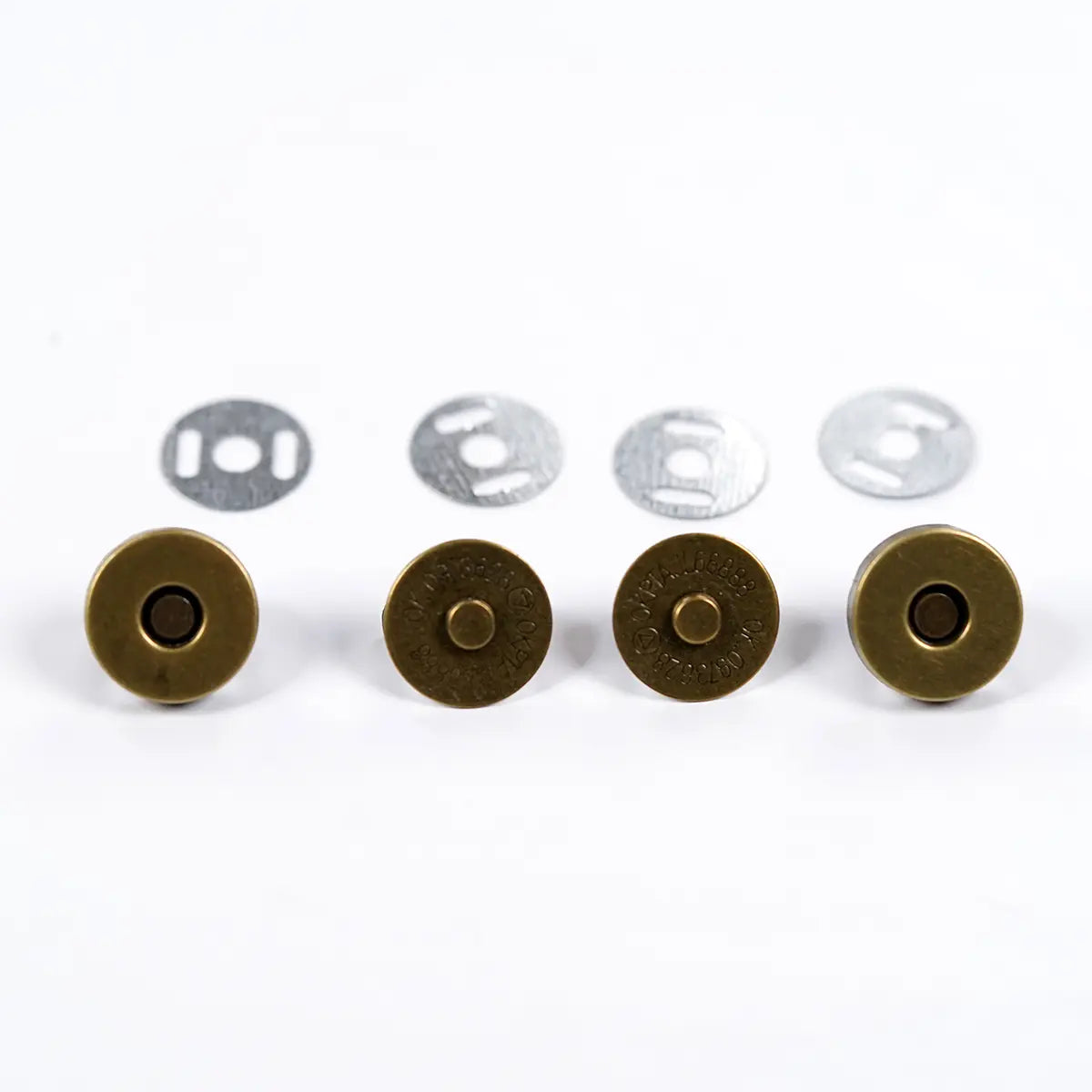 14mm Antique Brass Magnetic Snaps.