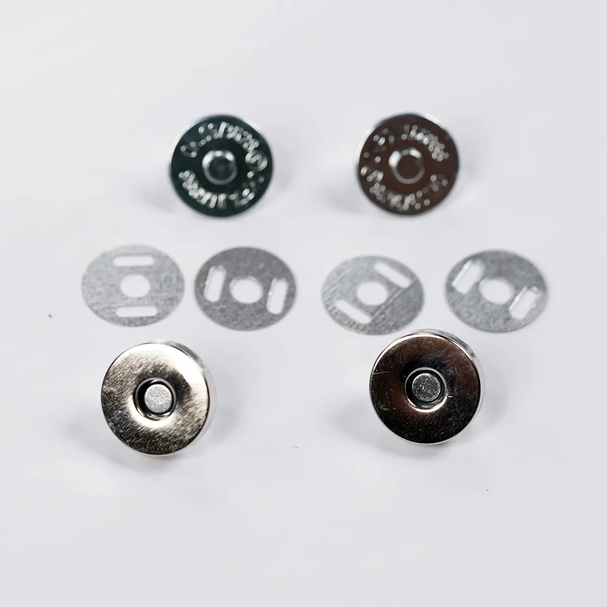 14mm Round Magnetic Snap 2 Pack - Nickel