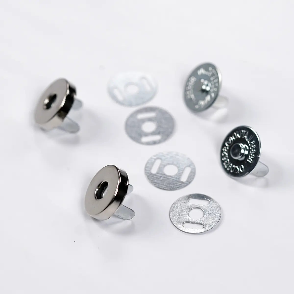 14mm Round Magnetic Snap 2 Pack - Nickel
