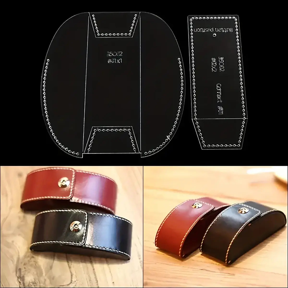 Arch Glasses Case Acrylic Template