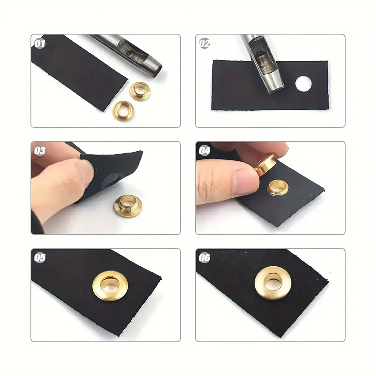 Arched Solid Brass Eyelets 2 Pack