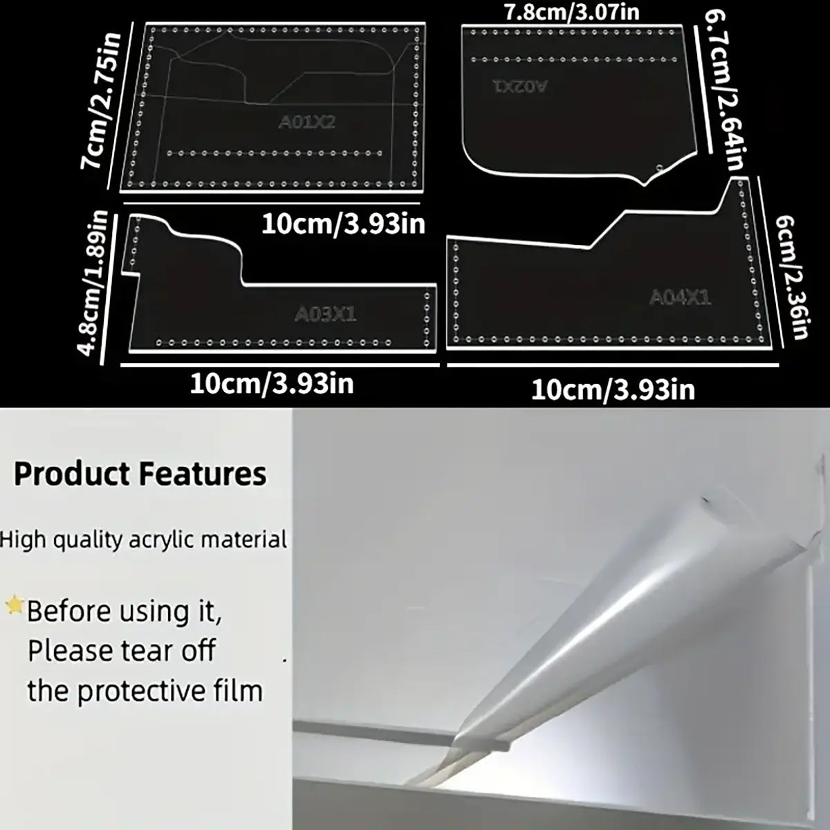 Bear Card Wallet Acrylic Template.