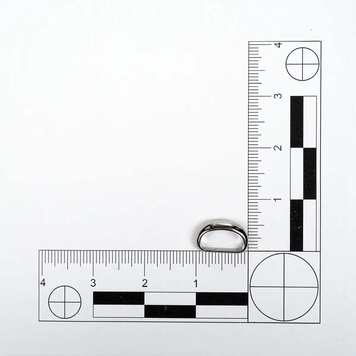 Nickel Belt Ring Keeper in 3-4 Inch Size.