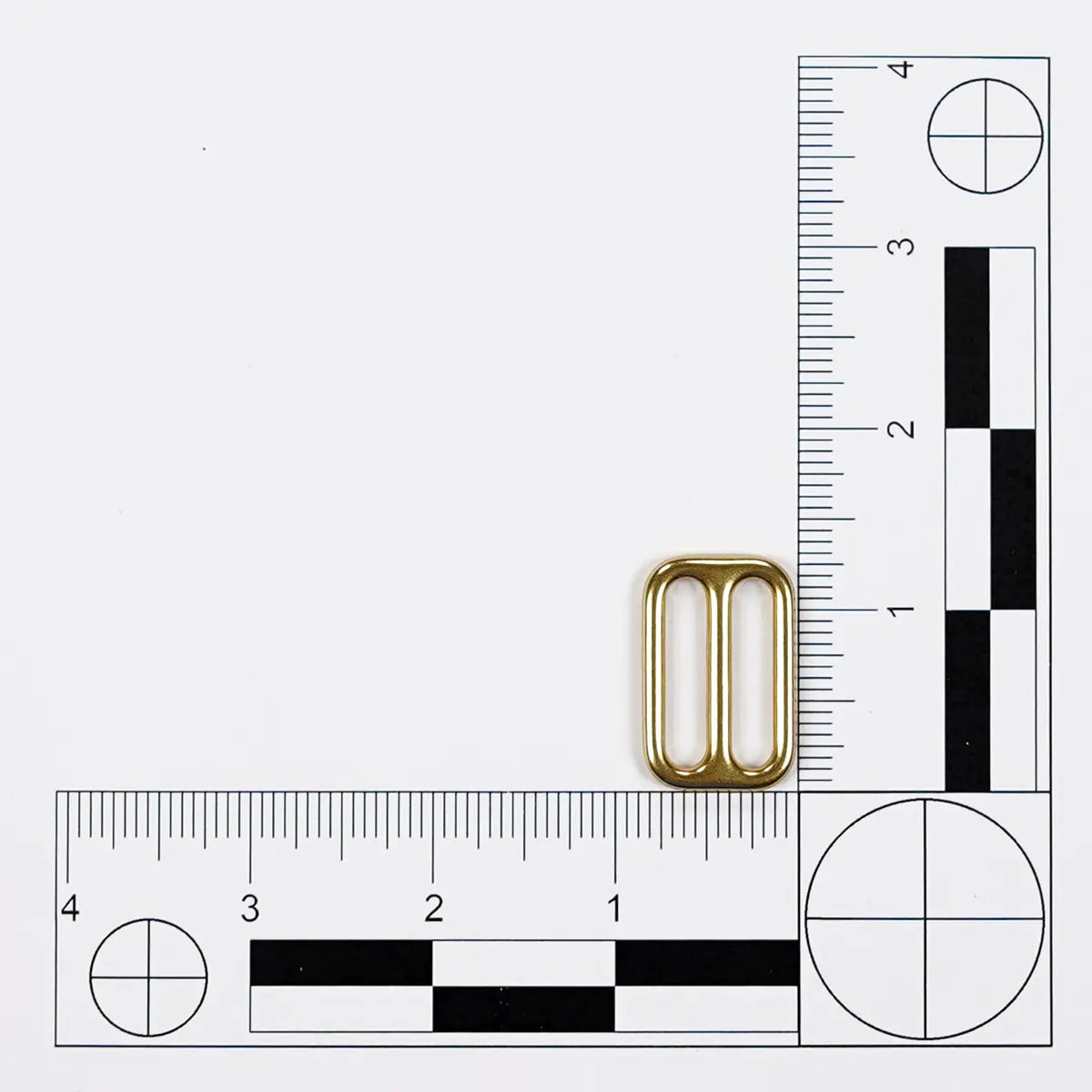 1" Double Slider Loop Solid Brass