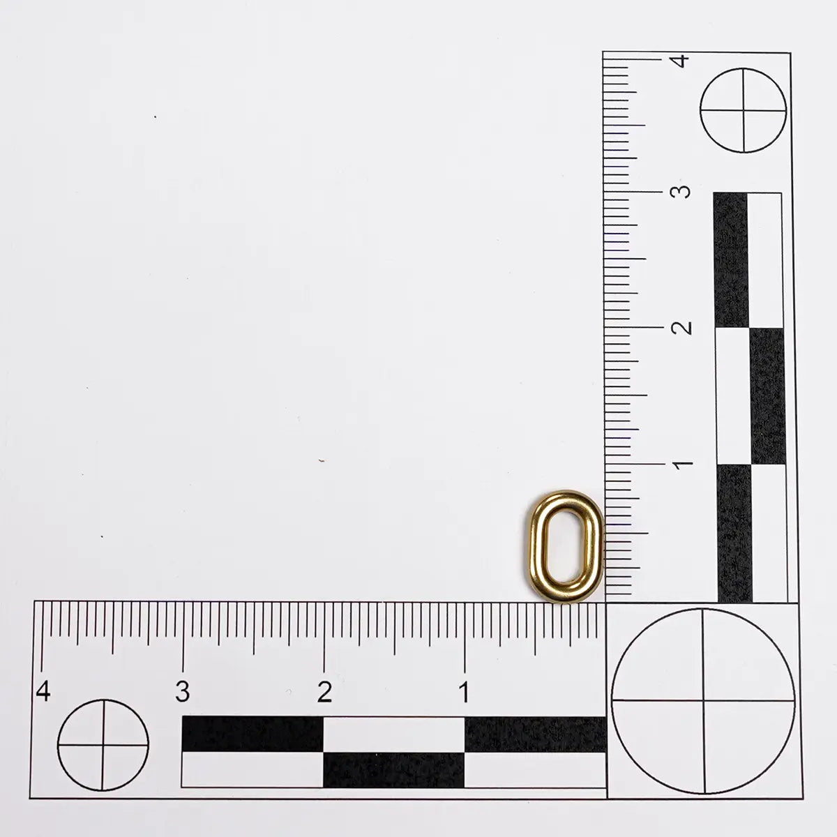 Solid Brass Single Slider Loop, 0.5 Inch.