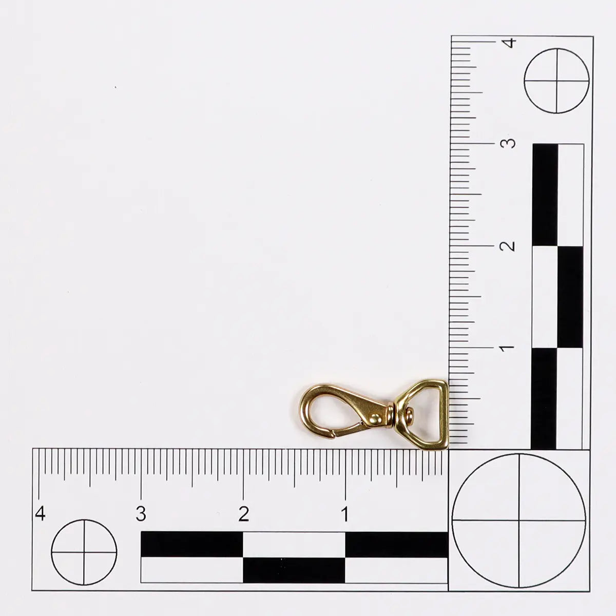 Solid Brass Small Swivel Snap, 0.5 Inch.