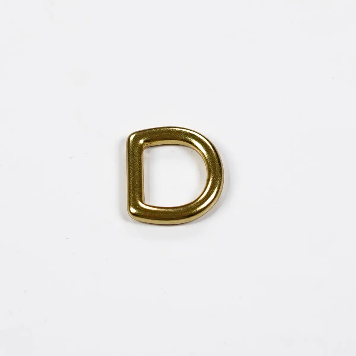 1/2" Solid Brass Modern D-Ring