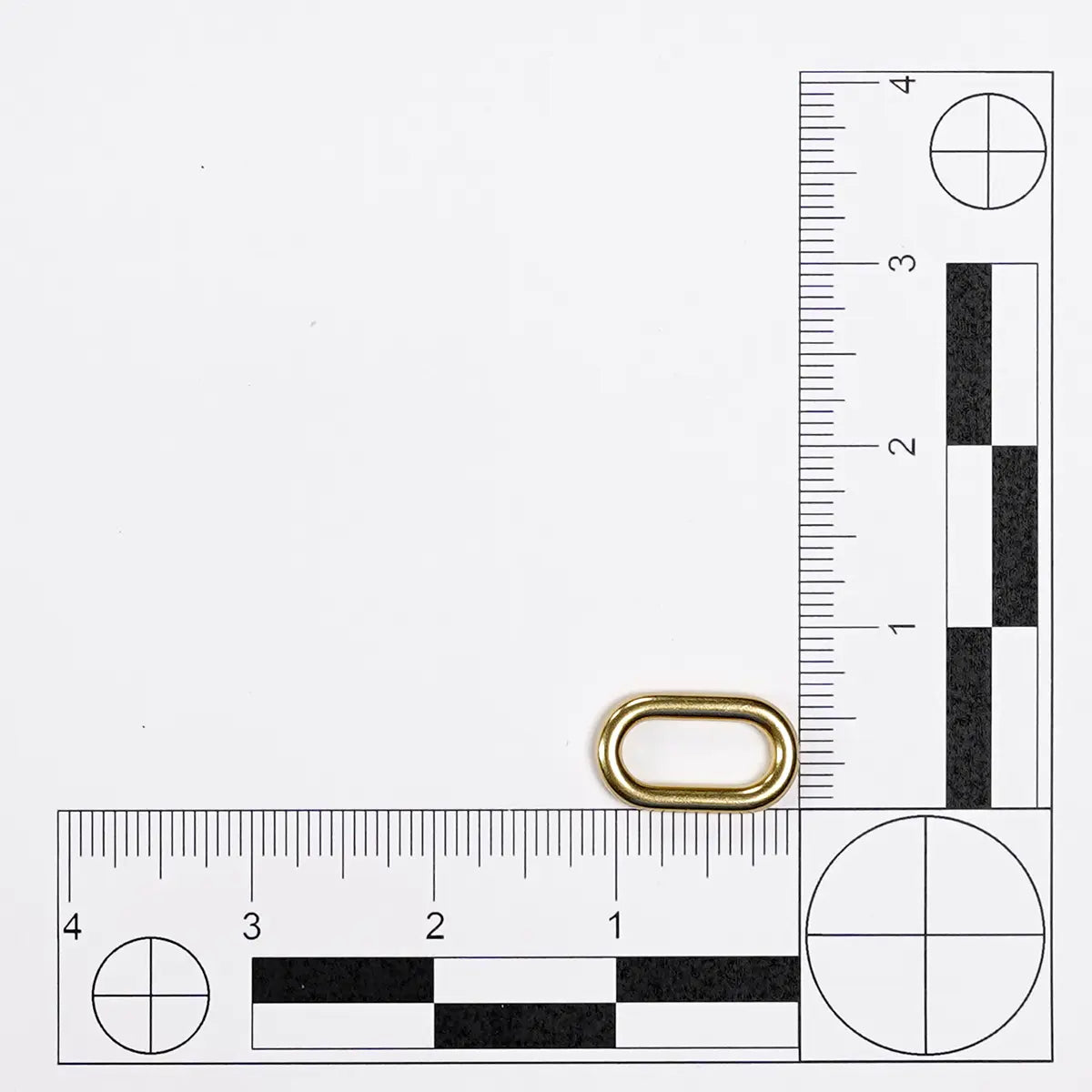 Solid Brass Single Slider Loop, 0.75 Inch.