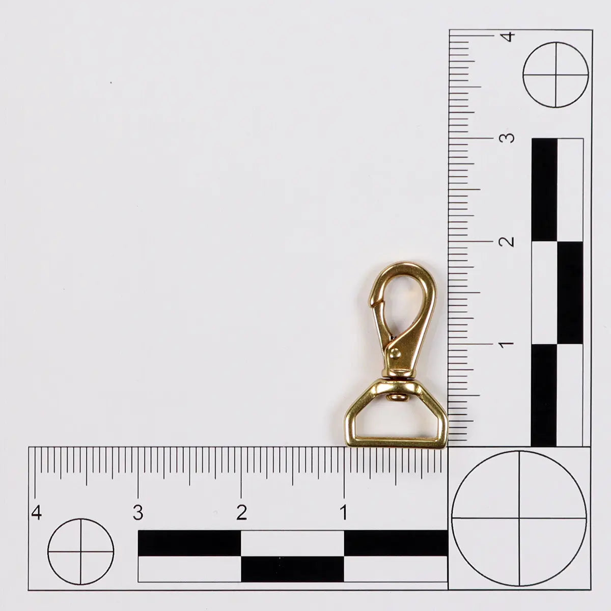 Solid Brass Small Swivel Snap, 0.75 Inch.