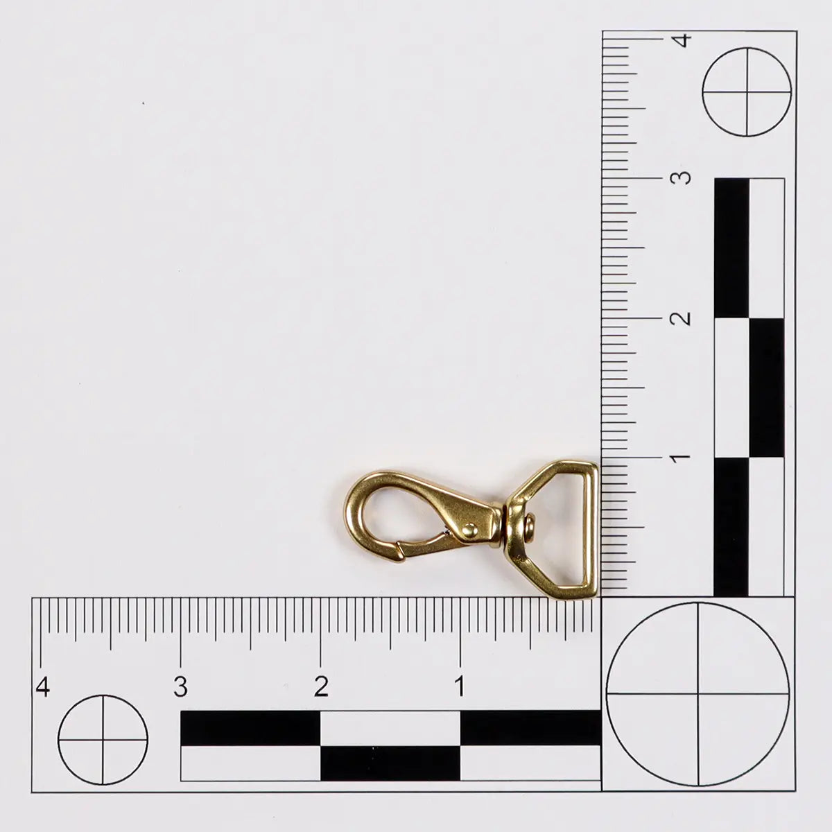 Solid Brass Small Swivel Snap, 0.75 Inch.