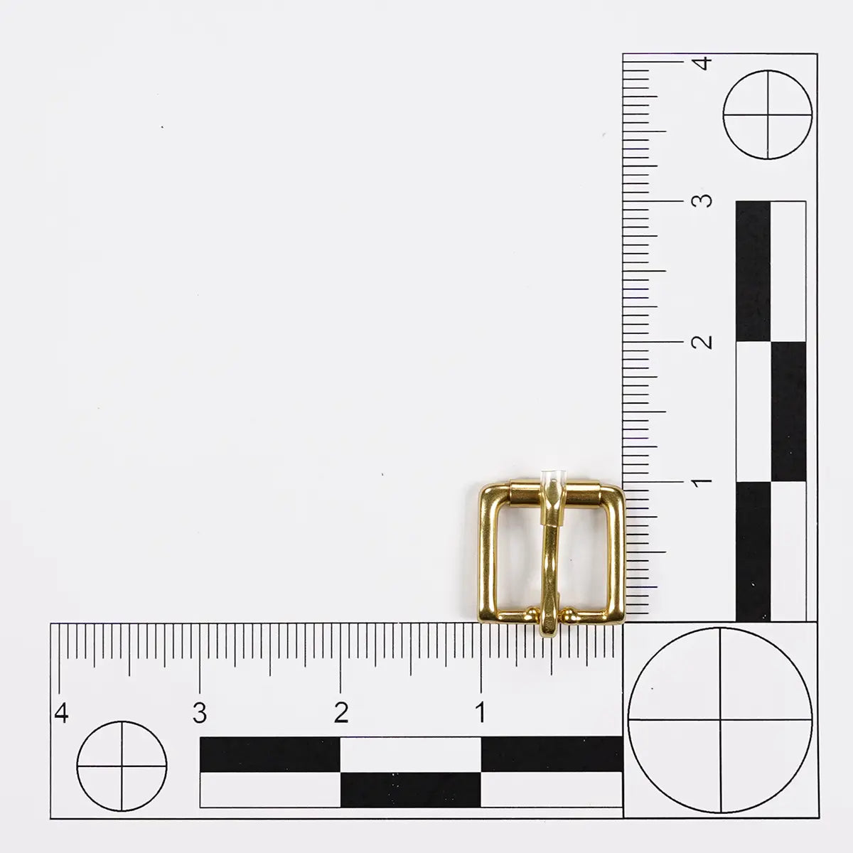 Solid Brass Roller Bar Buckle, 0.75 Inch.