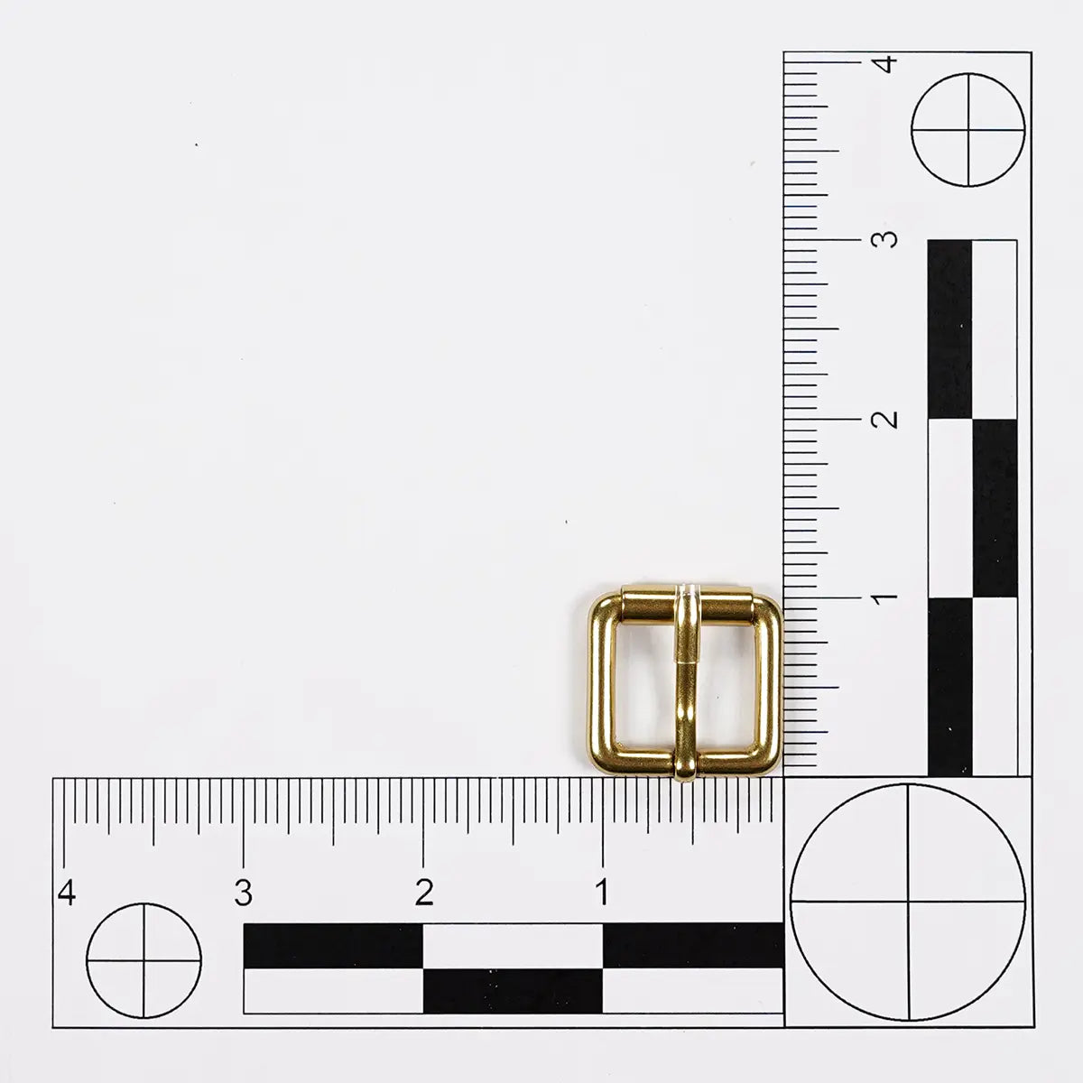 Solid Brass Roller Bar Buckle, 0.75 Inch.