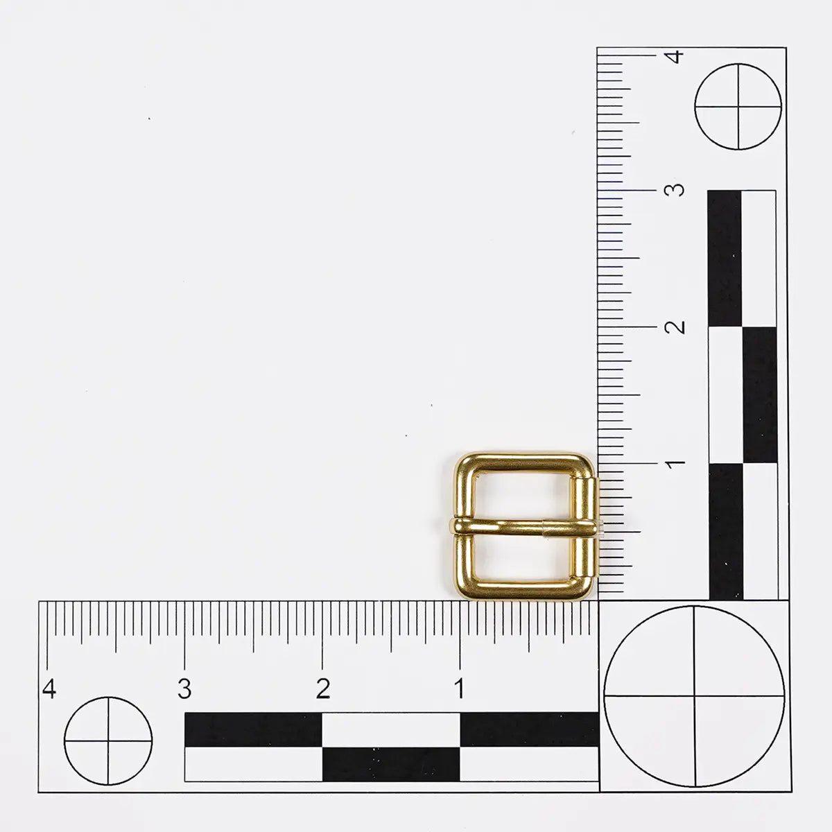 Solid Brass Roller Bar Buckle, 0.75 Inch.