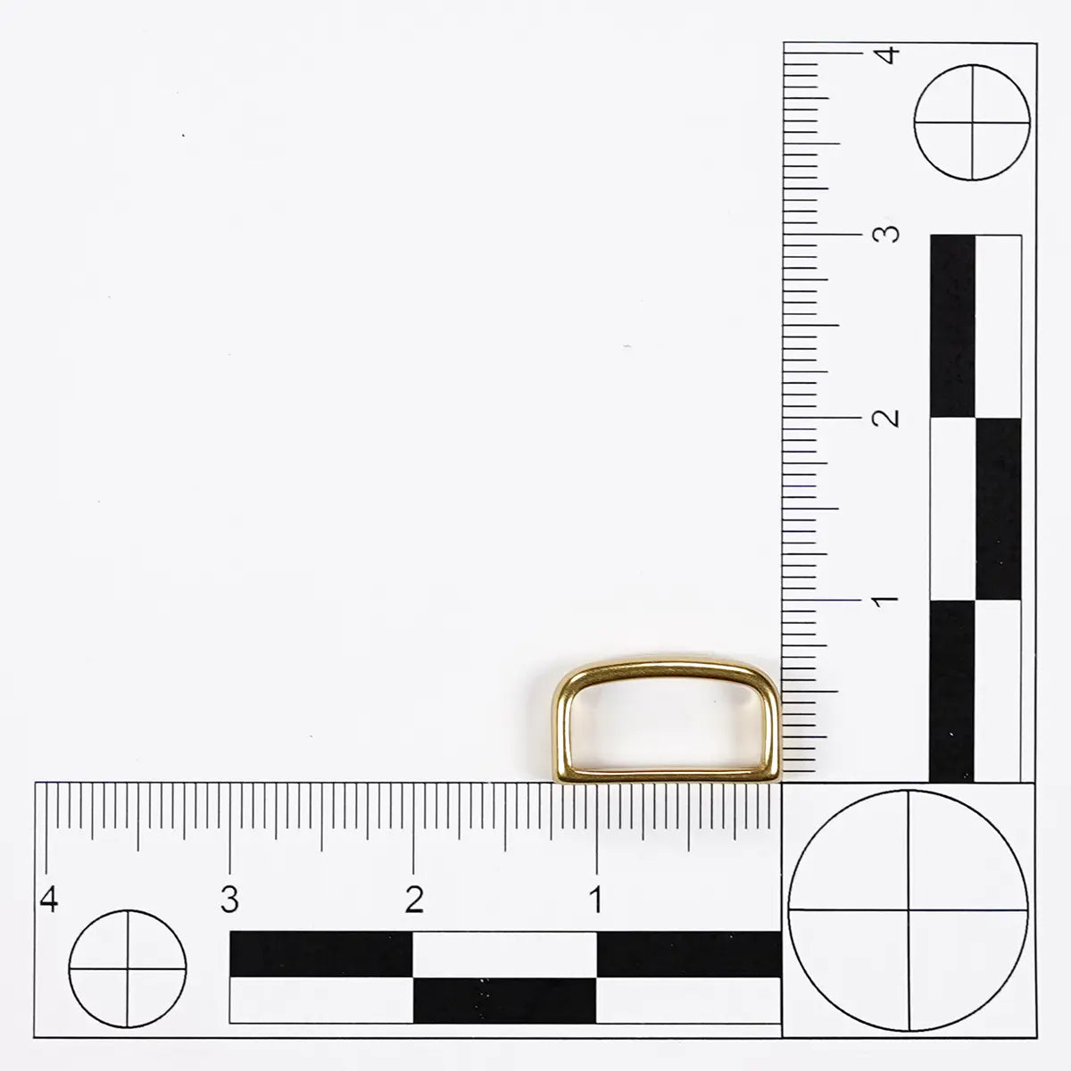 1 Inch Solid Brass Belt Loop.