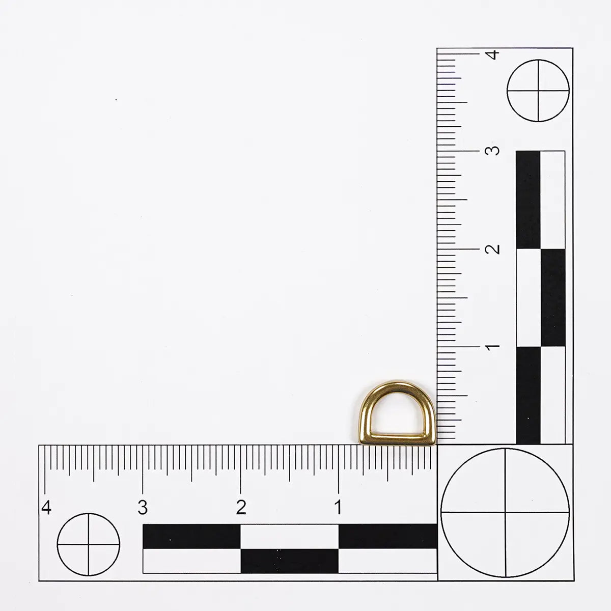 1/2" Solid Brass D-Ring