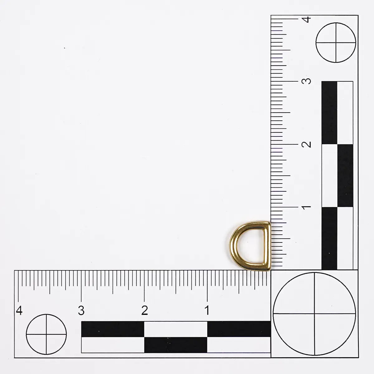1/2" Solid Brass D-Ring