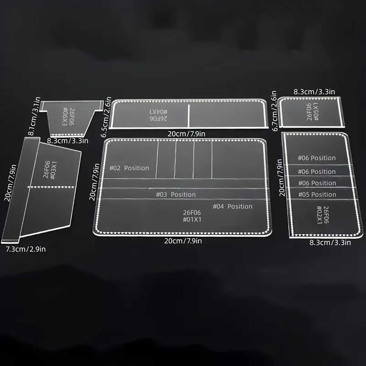 Classic Long Wallet Acrylic Template