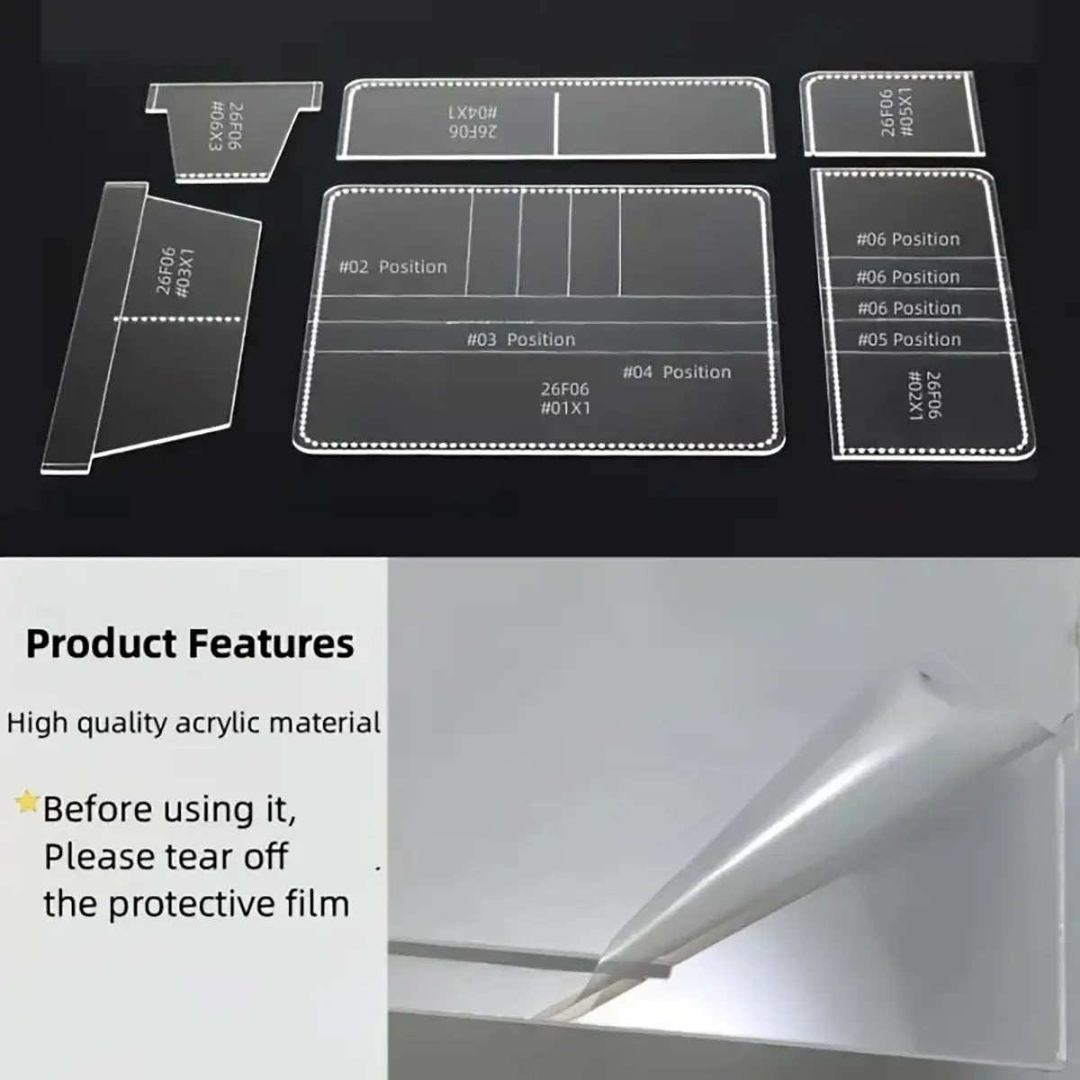 Classic Long Wallet Acrylic Template