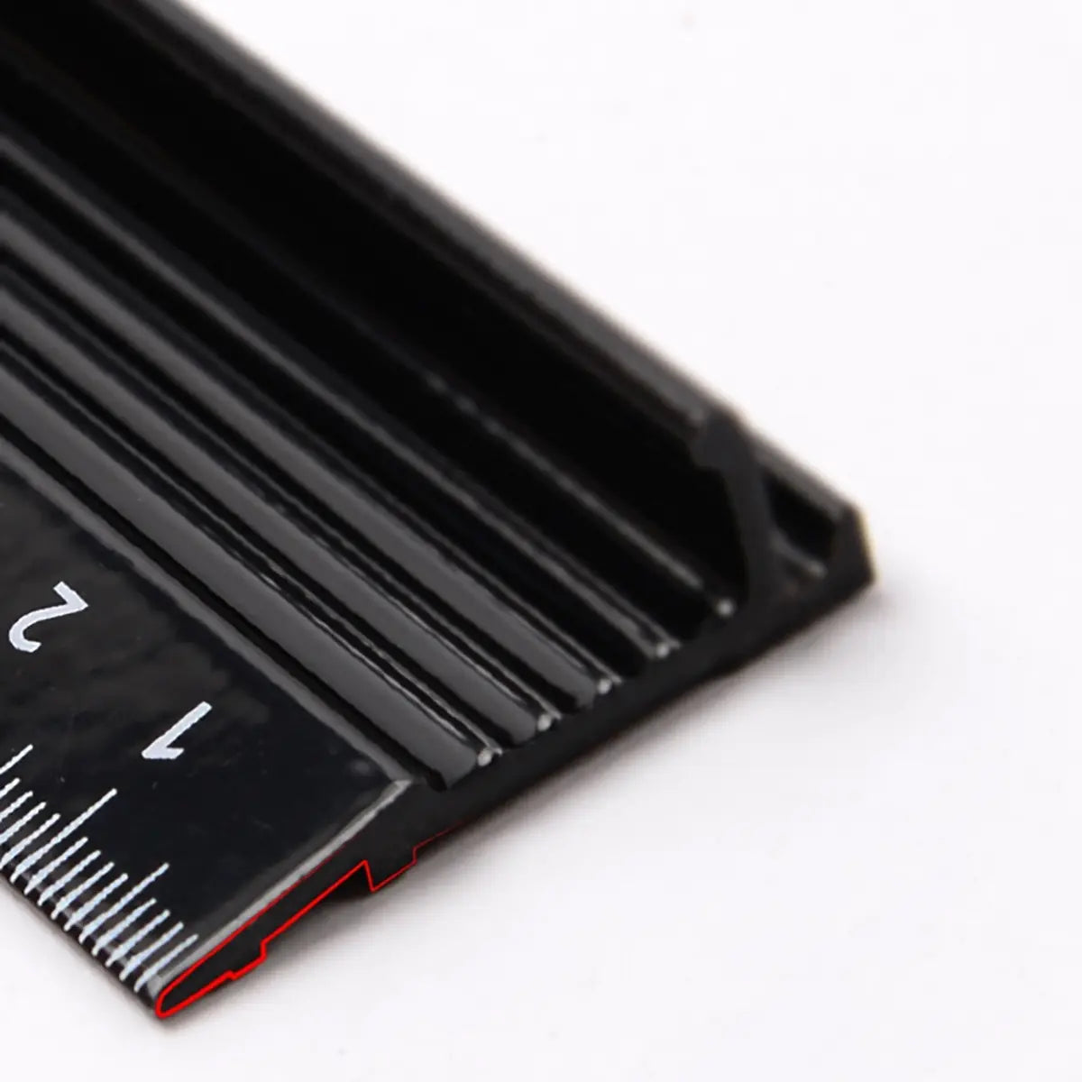 Black Aluminum Safety Ruler