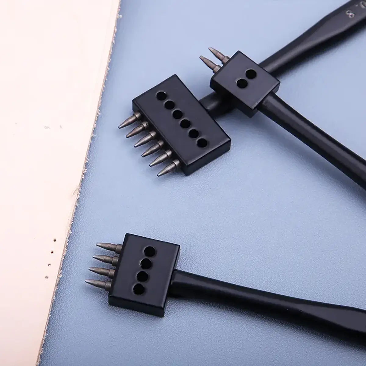 Leather Stitching Hole Punch Set, Black, 4mm or 5mm.